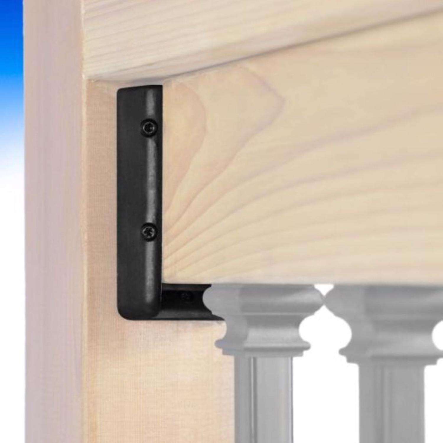 Fortress Balusters 4 in. H X 2 in. W X 2 in. L Plastic Handrail Bracket