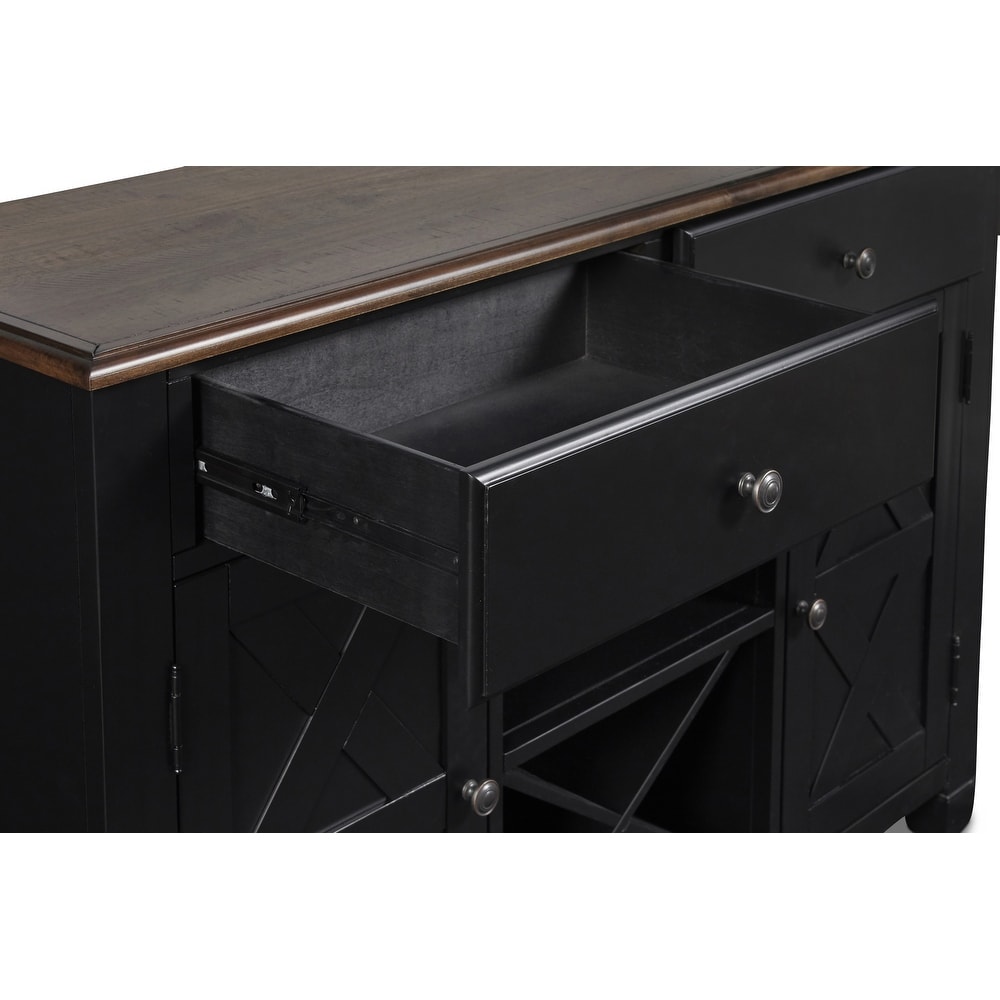 New Classic Furniture Cassidy X Shaped Accent Server