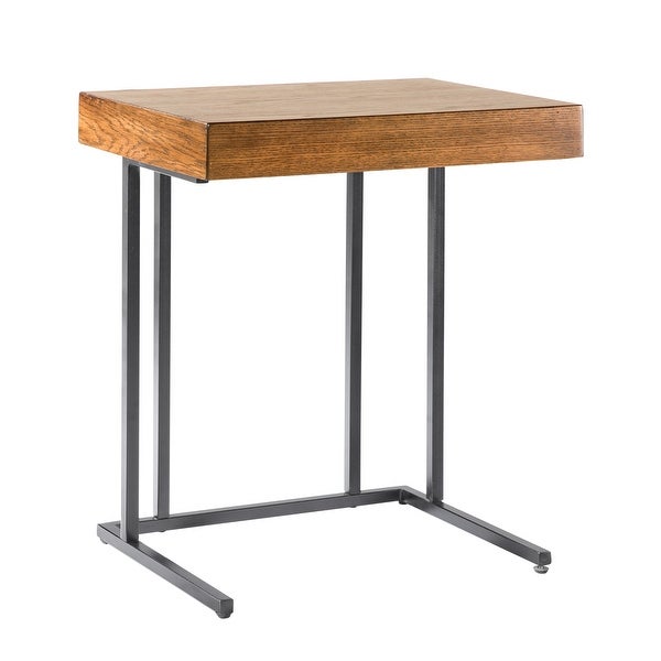 Carbon Loft Nollet Pecan Pull Up Table