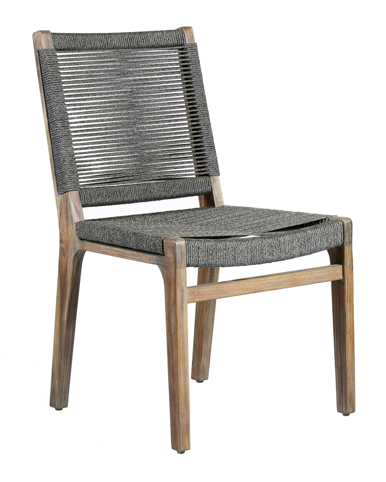 Explorer Oceans Outdoor Dining Side Chair Set of 2   Beach Style   Outdoor Dining Chairs   by Seasonal Living Trading LTD  Houzz