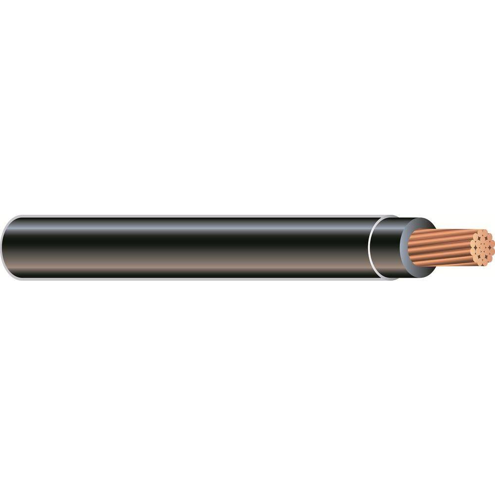 Southwire (By-the-Foot) 10 Black Stranded CU SIMpull THHN Wire 20505499