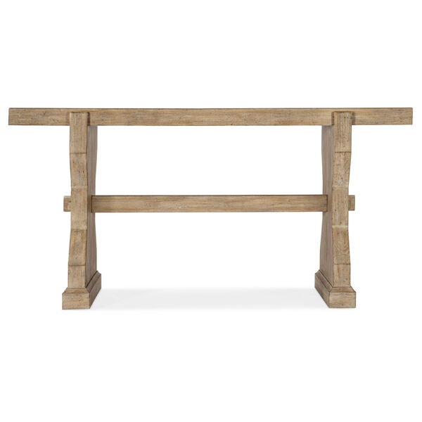 Commerce and Market Light Natural Trestle Sofa Table