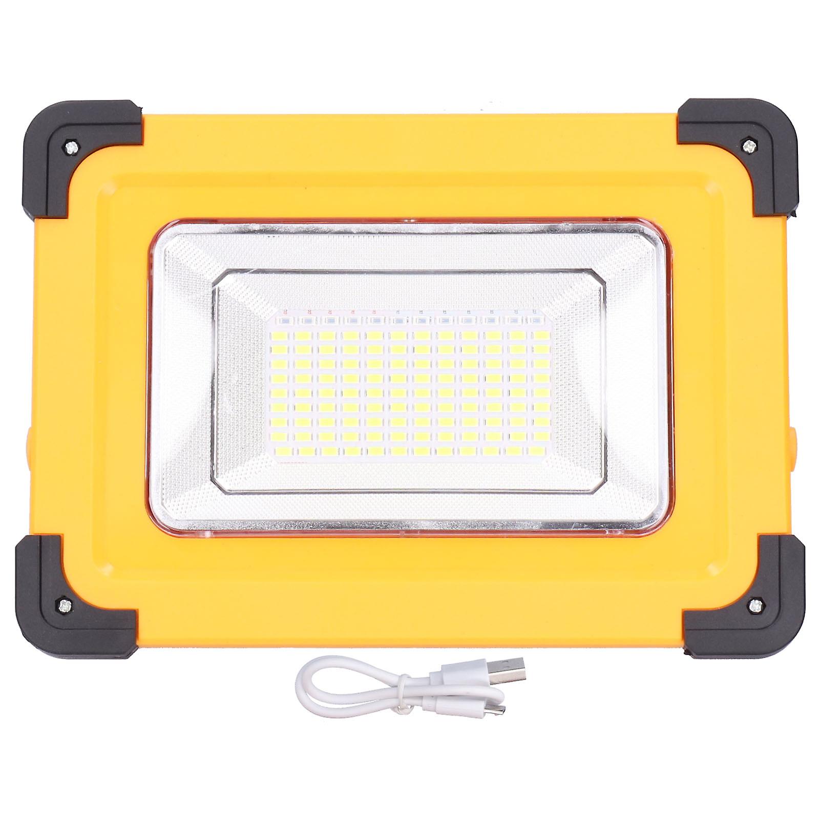 120led Work Light 5000lm Portable Solar Flood Light Ip65 Waterproof For Camping Hiking