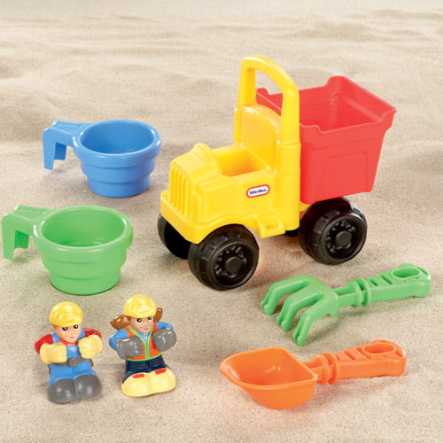 Little Tikes Big Digger Outdoor Construction Sandbox with Crane and Dump Truck