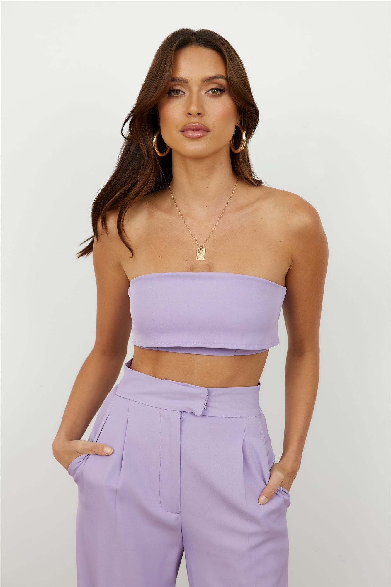 Blind Love Crop Lilac