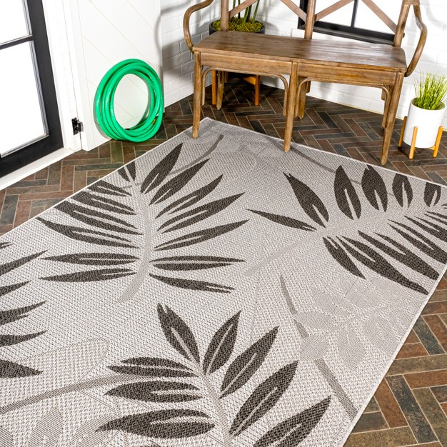 Havana Tropical Palm Leaf Indoor outdoor Area Rug Jonathan Y