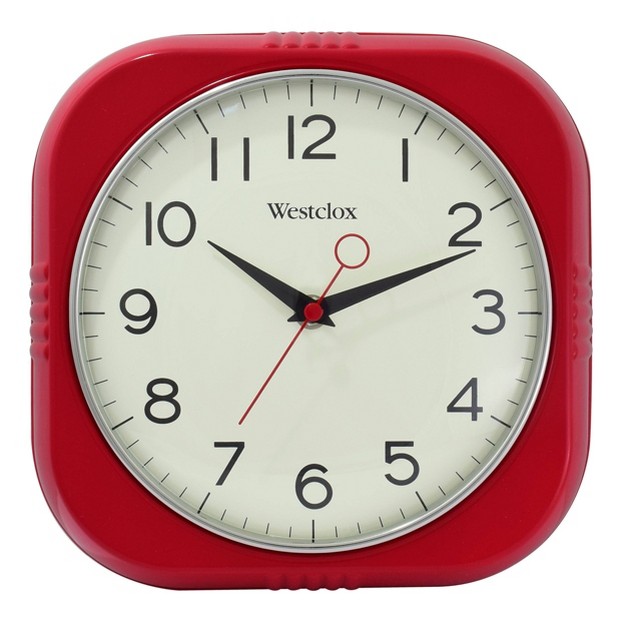 Retro Wall Clock Red Westclox