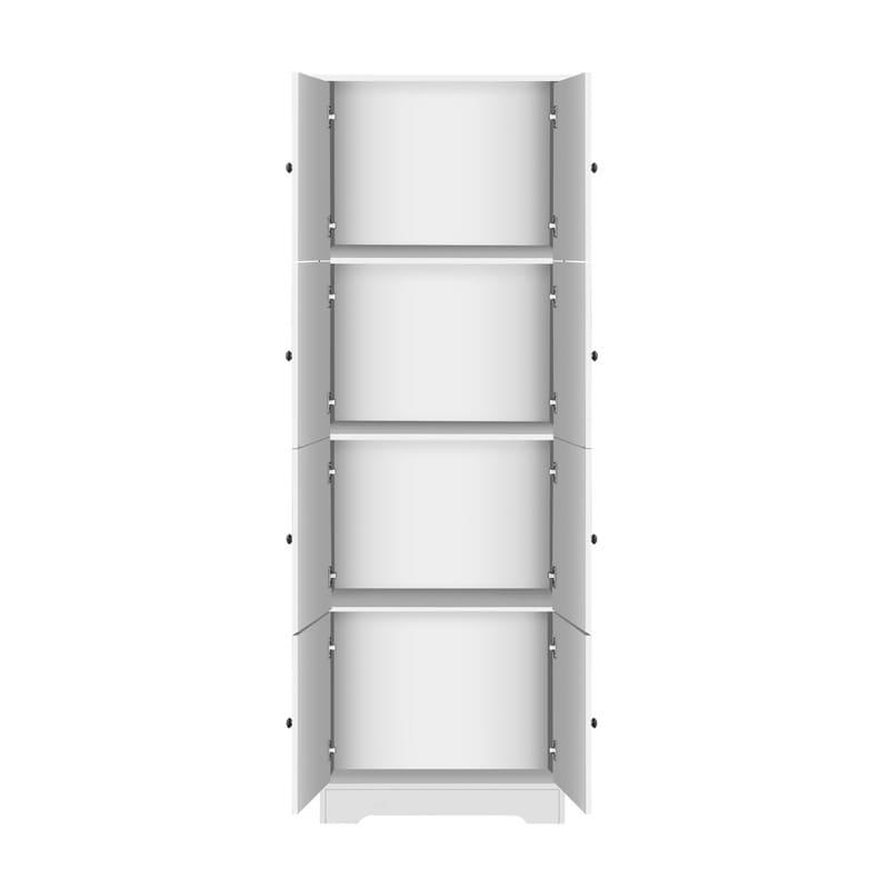 72.4'' Tall Storage Cabinet with 8 Doors and 4 Shelves