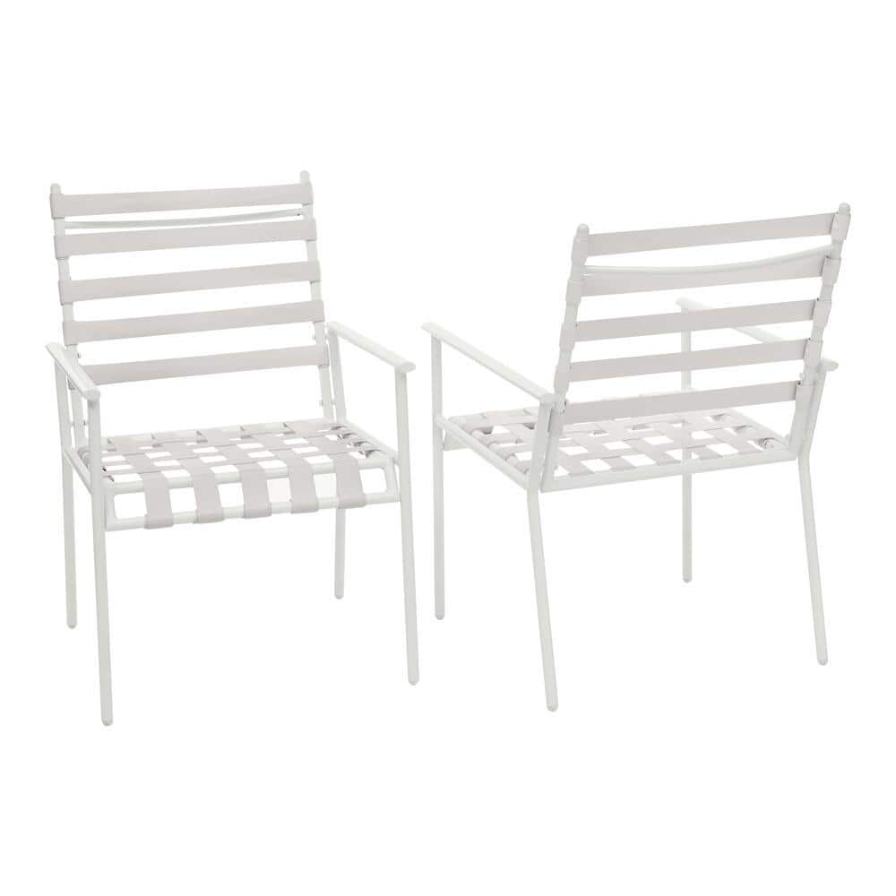 StyleWell Mix and Match Grand Marina Metal Outdoor Dining Chair Set (2-Pack) 4050b_2pk