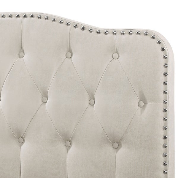 Best Quality Furniture Upholstered Queen/Full or Twin Button Tufted Headboard - - 17767730