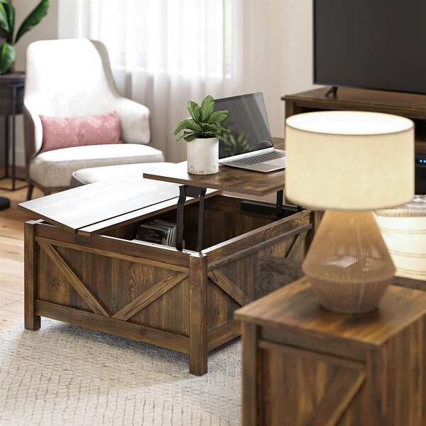 Avenue Greene Becken Ridge Lift-Top Coffee Table