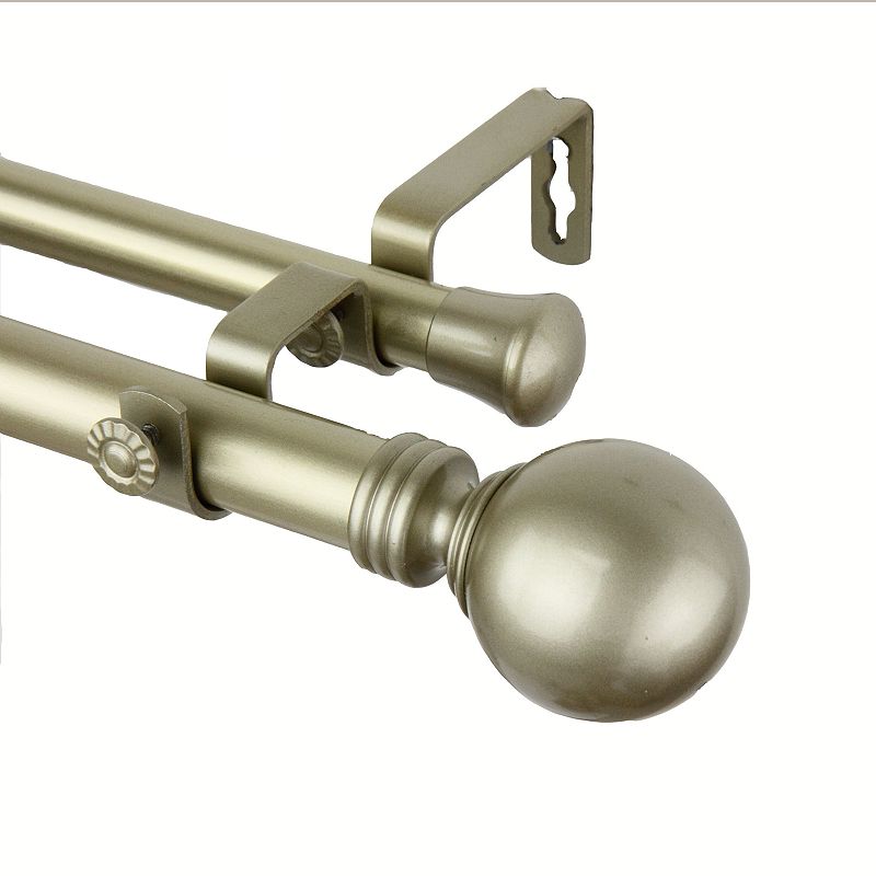 Rod Desyne Globe Adjustable Double Curtain Rod