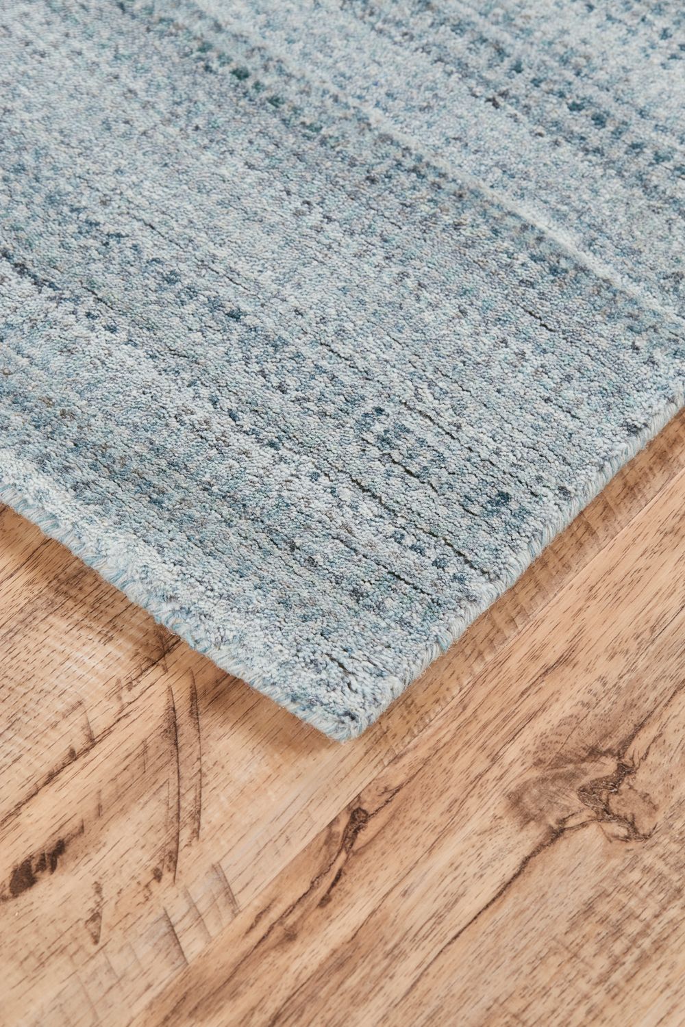 Rocero Hand Woven Misty Blue and Gray Rug by BD Fine