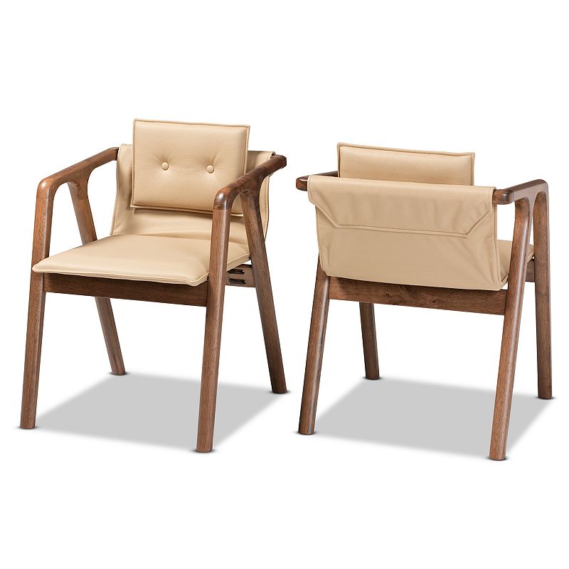 Baxton Studio Marcena Dining Chairs 2-piece Set