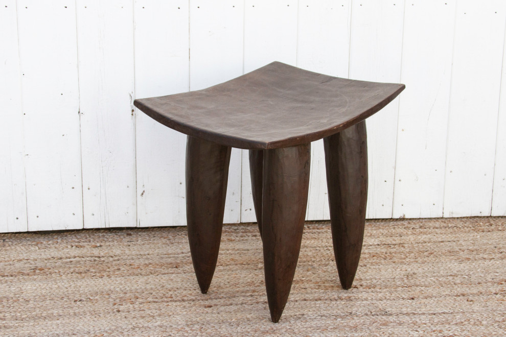 Tall Rectangular African Senufo End Table   Farmhouse   Accent And Garden Stools   by De cor  Houzz