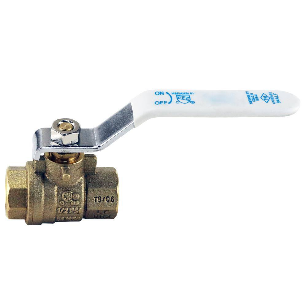 Apollo 14 in. Lead Free Brass FNPT x FNPT Full-Port Ball Valve 94ALF10101A