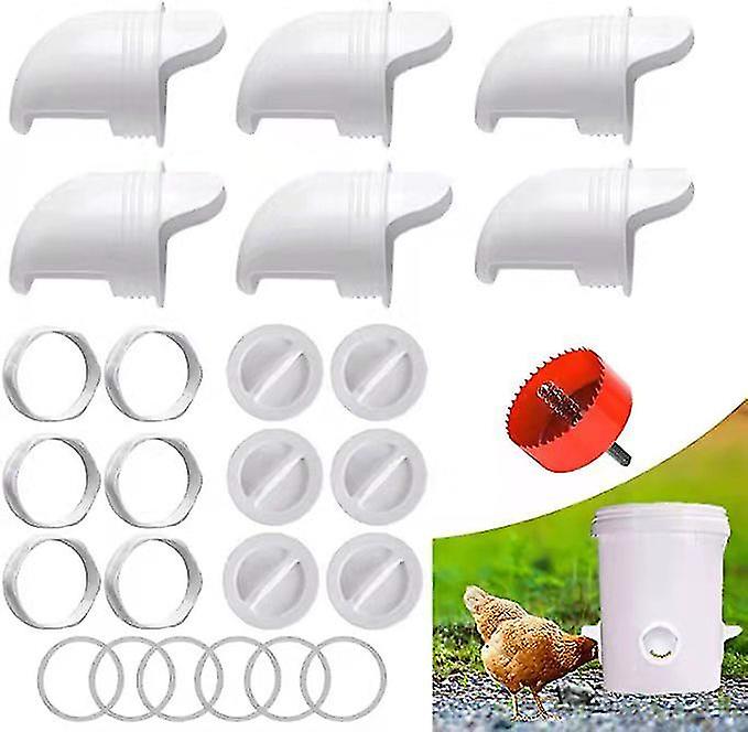 Diy Cken Er Rain Poultry Er Port Kit For Ets， Els， Bins， Troughs