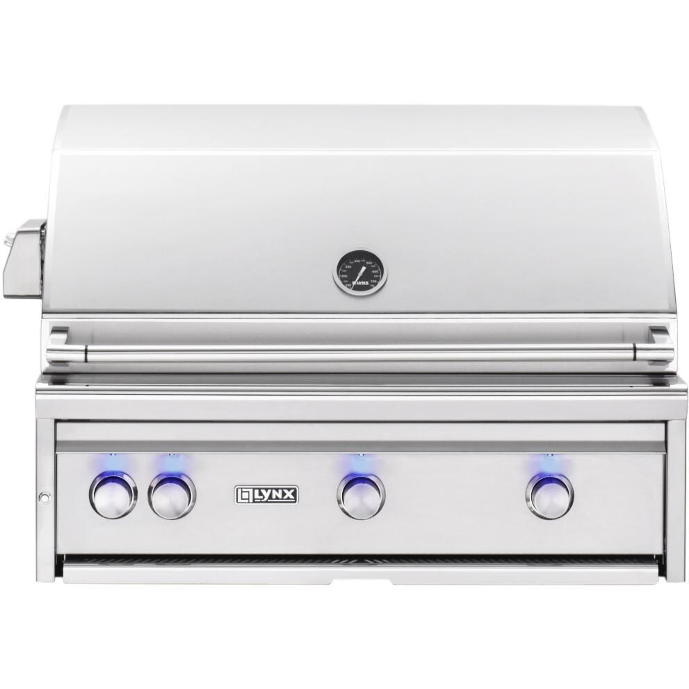 Lynx L36TR-NG Professional 36-Inch Built-In Natural Gas Grill With One Infrared Trident Burner And Rotisserie