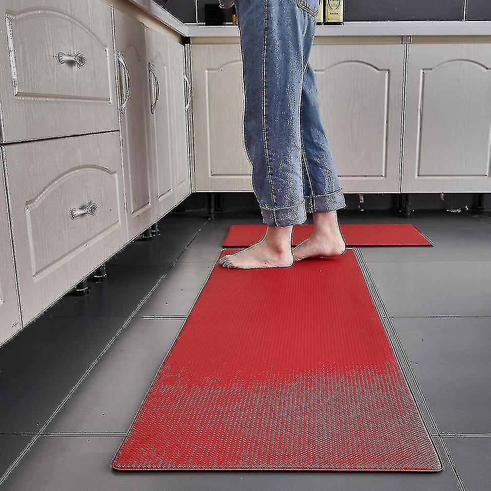 Kitchen Mats，non Skid Waterproof，anti-fatigue Thick Cushioned Floor Rug