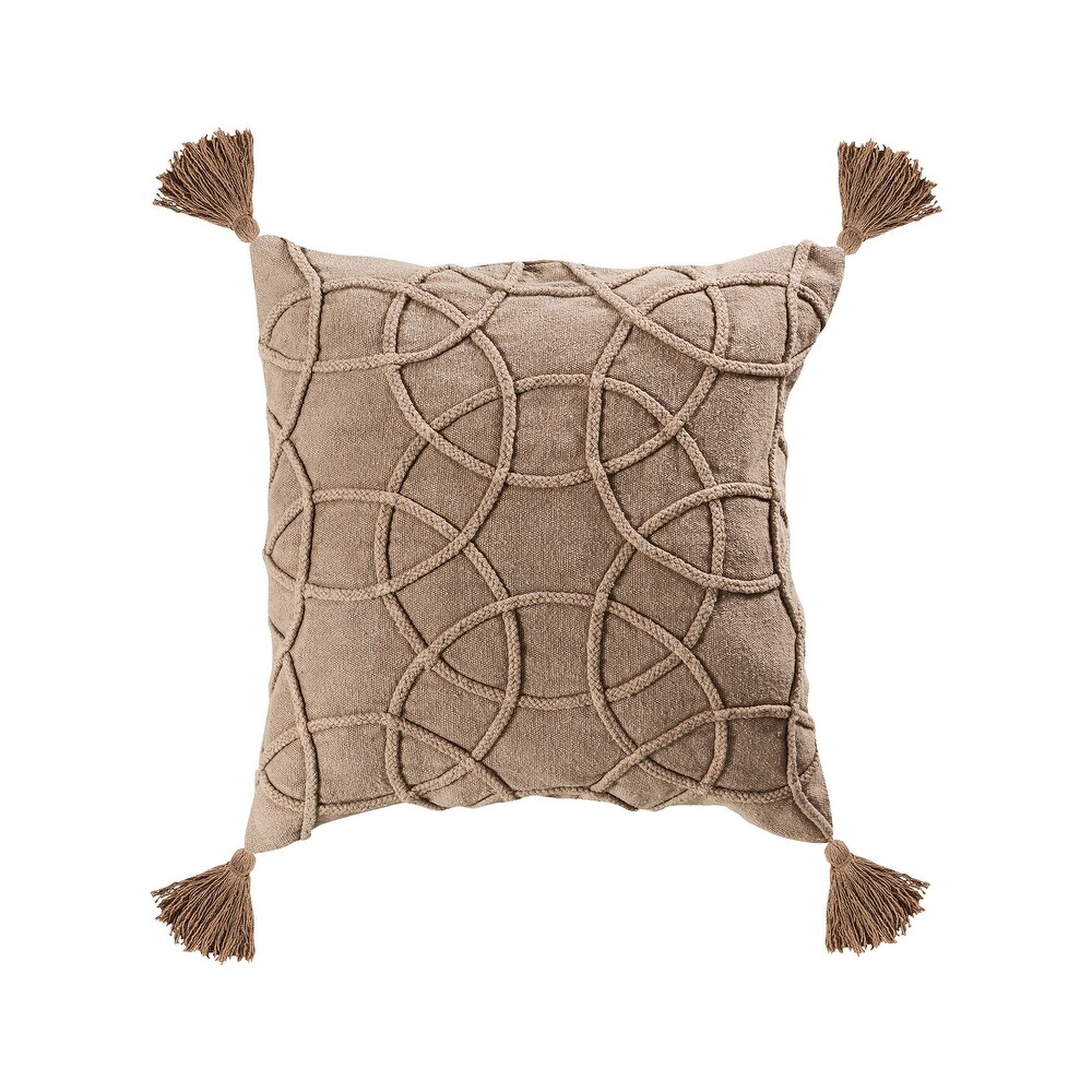 Elk Home Centre Taupe Finish Fabric 20 Inch Wide Pillow