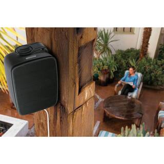 SOUND PRO SoundPro by NAXA Dual Bluetooth IndoorOutdoor Wall Mount Weatherproof Amplified Speakers SPS-1000-BLK