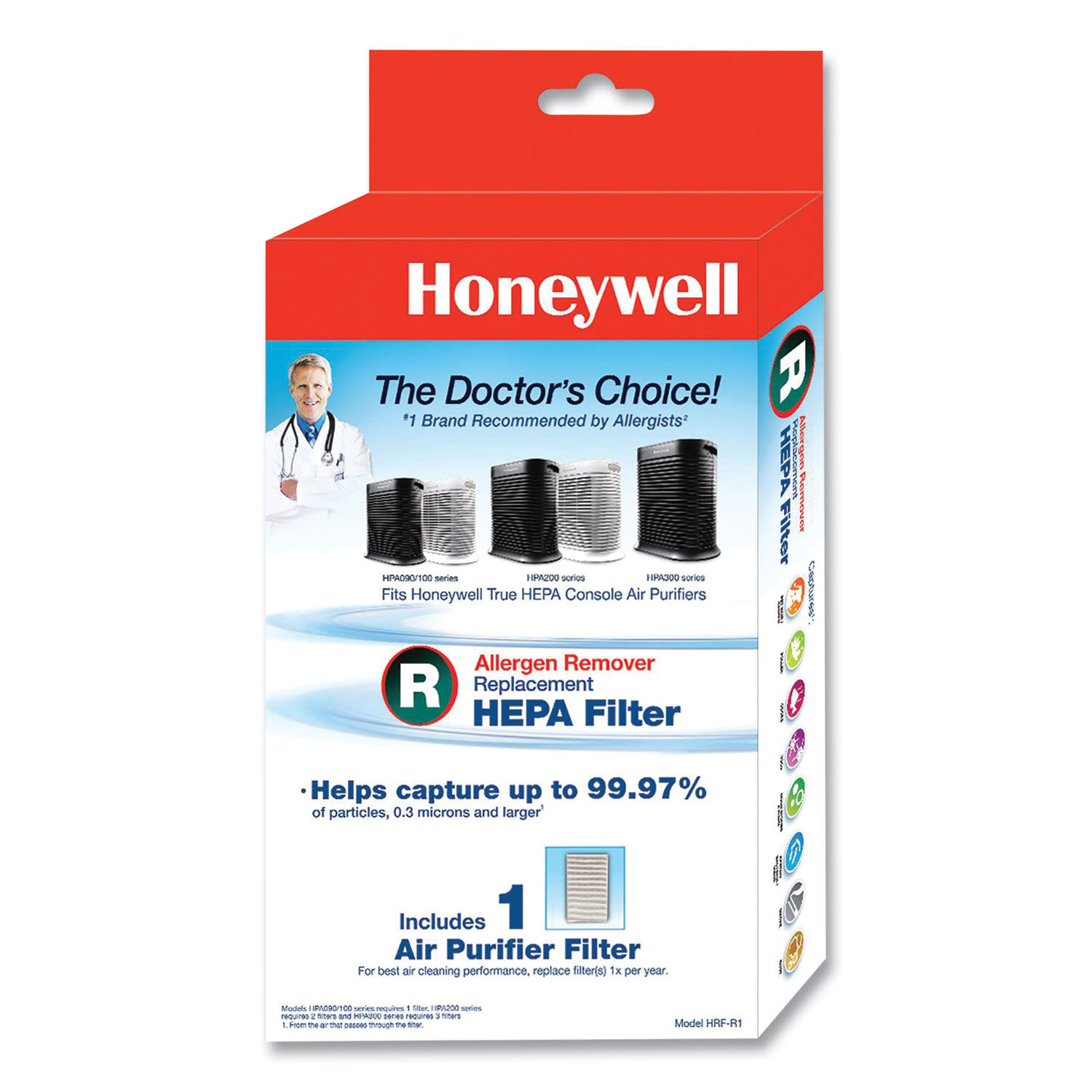 True HEPA Air Purifier Replacement Filter by Honeywell HWLHRFR1