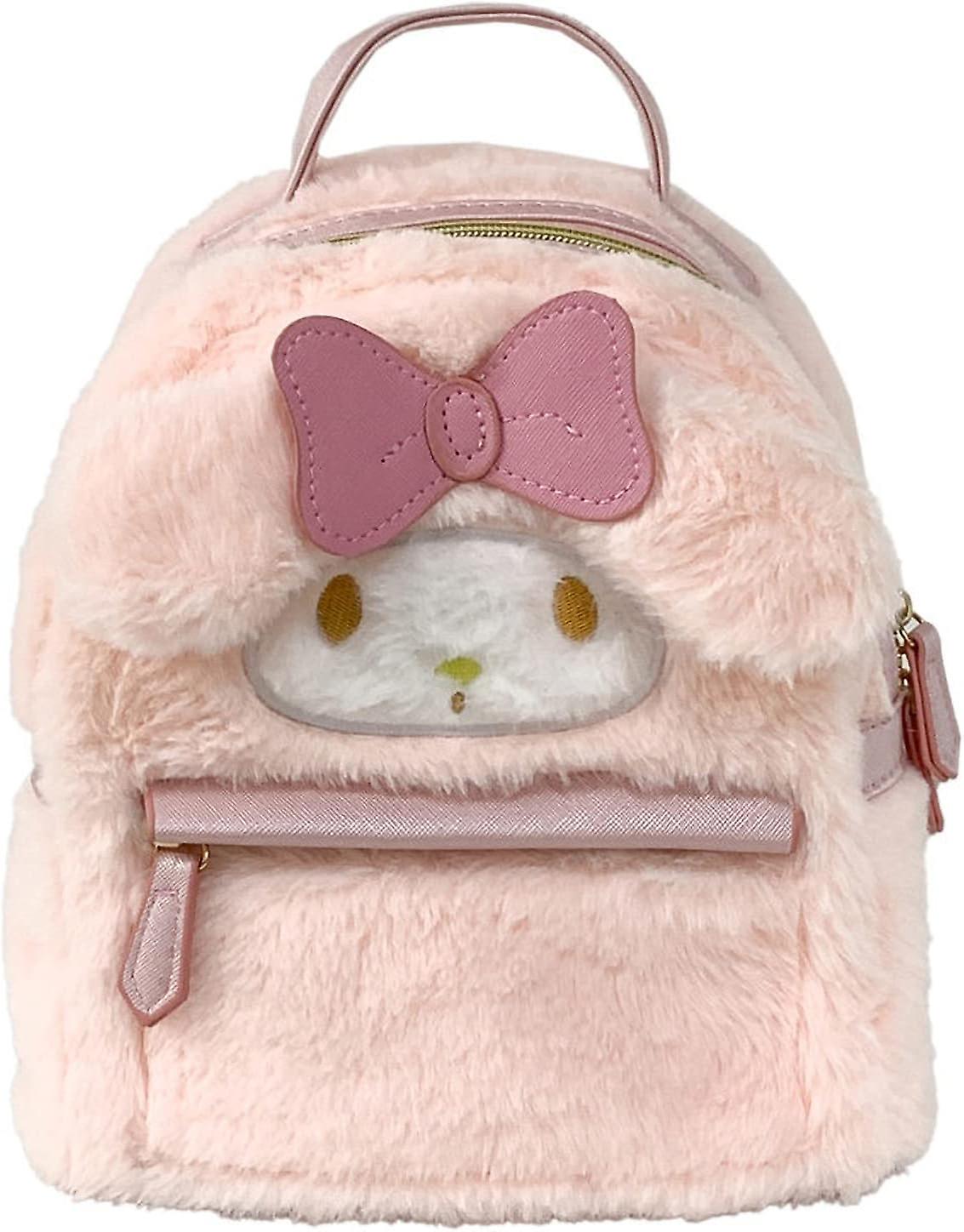 Cute Girl Plush Bag Backpacks For School， 3d Kawaii Animal Cartoon Schoolbag For Girl Bookbag School Supplies， Pink Rabbit Pink Rabbit my Melody