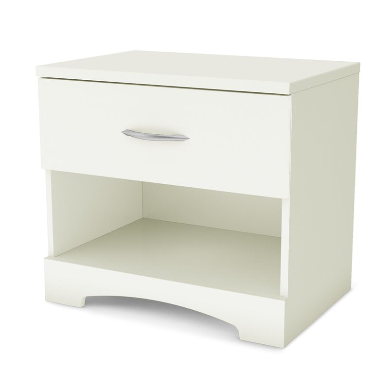 Home Square 3-Piece Set with Nightstand 5-Drawer Chest & Double Dresser in White