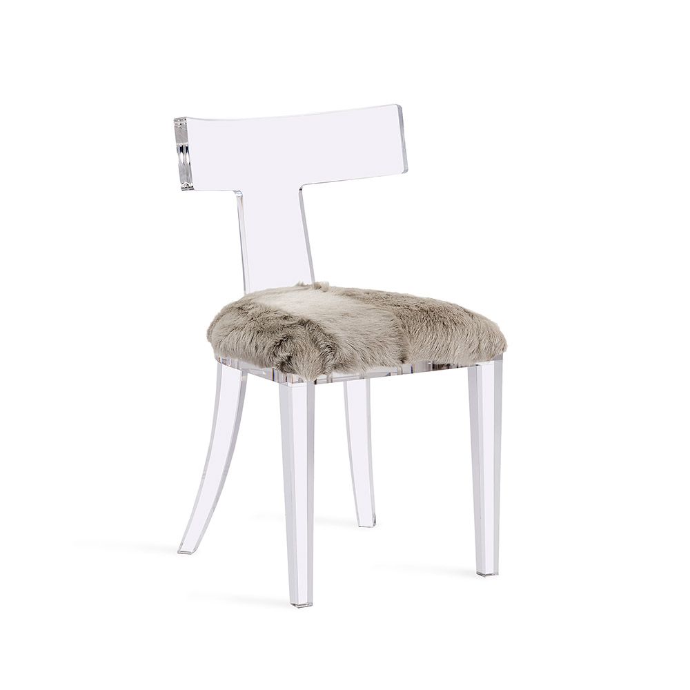 Tristan Acrylic Klismos Chair in Various Colors