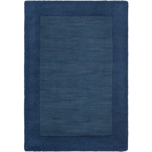 Mystique Wool Border Navy Rug