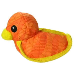 VIP Duraforce Duck Tiger Orange and Yellow Dog Toy