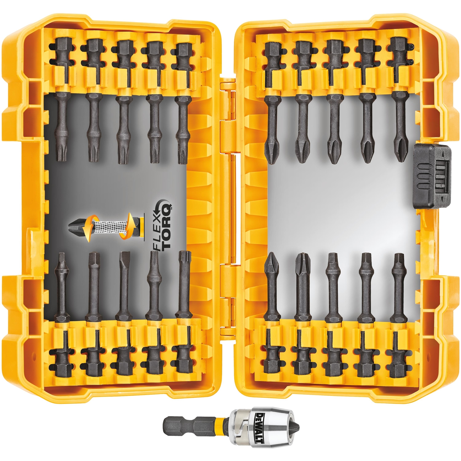 DW FlexTorq Assorted 1/4 in. Impact Drive Bit Set 22 pc