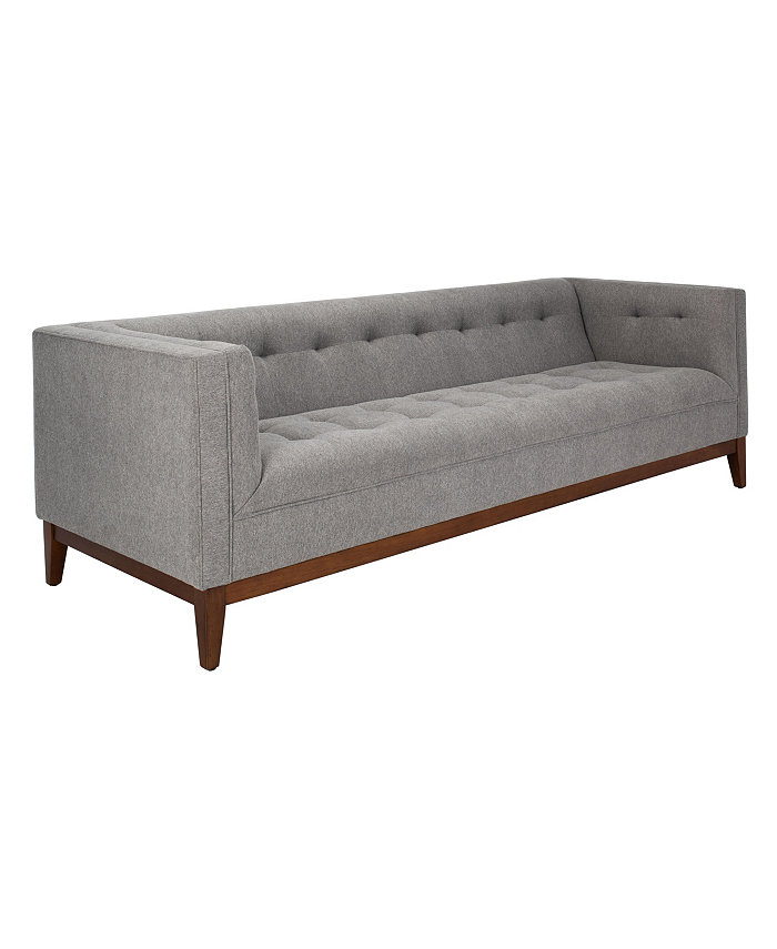 Safavieh Garnet 85 Linen Tufted Sofa