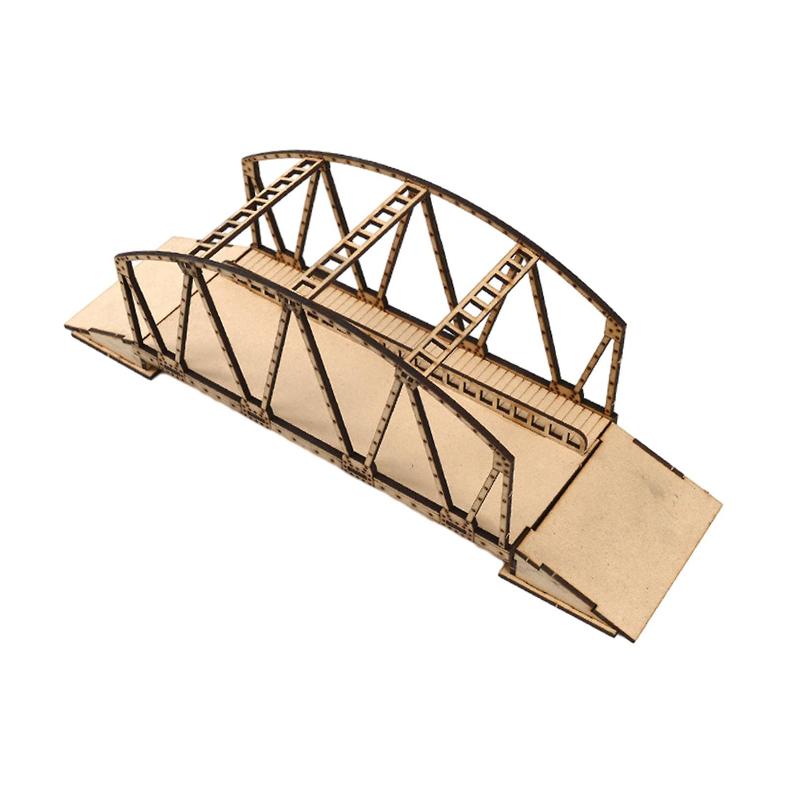 1/72 Scale Wooden Bridge Model Handmade For Boys Girls Children Party Favors Large Bridge