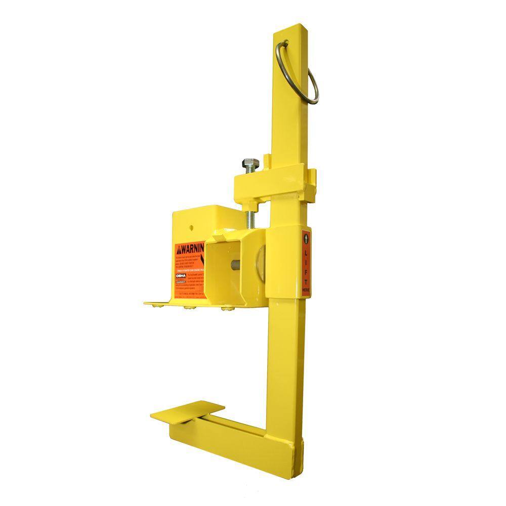 VeriShield 1 Unit Yellow OSHA Compliant Non-Penetrating Stair Rail or Guardrail Clamp C-0200