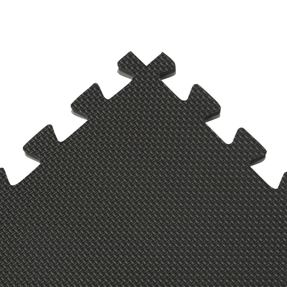 Norsk BlackGray 24 in. x 24 in. EVA Foam Sport Multi-Purpose Reversible Interlocking Tiles (112 sq. ft. - 28 tiles) 240251_7