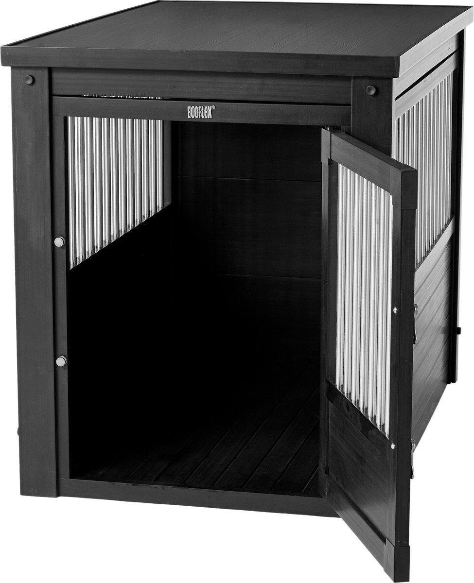 New Age Pet ecoFLEX Single Door Furniture Style Dog Crate and End Table