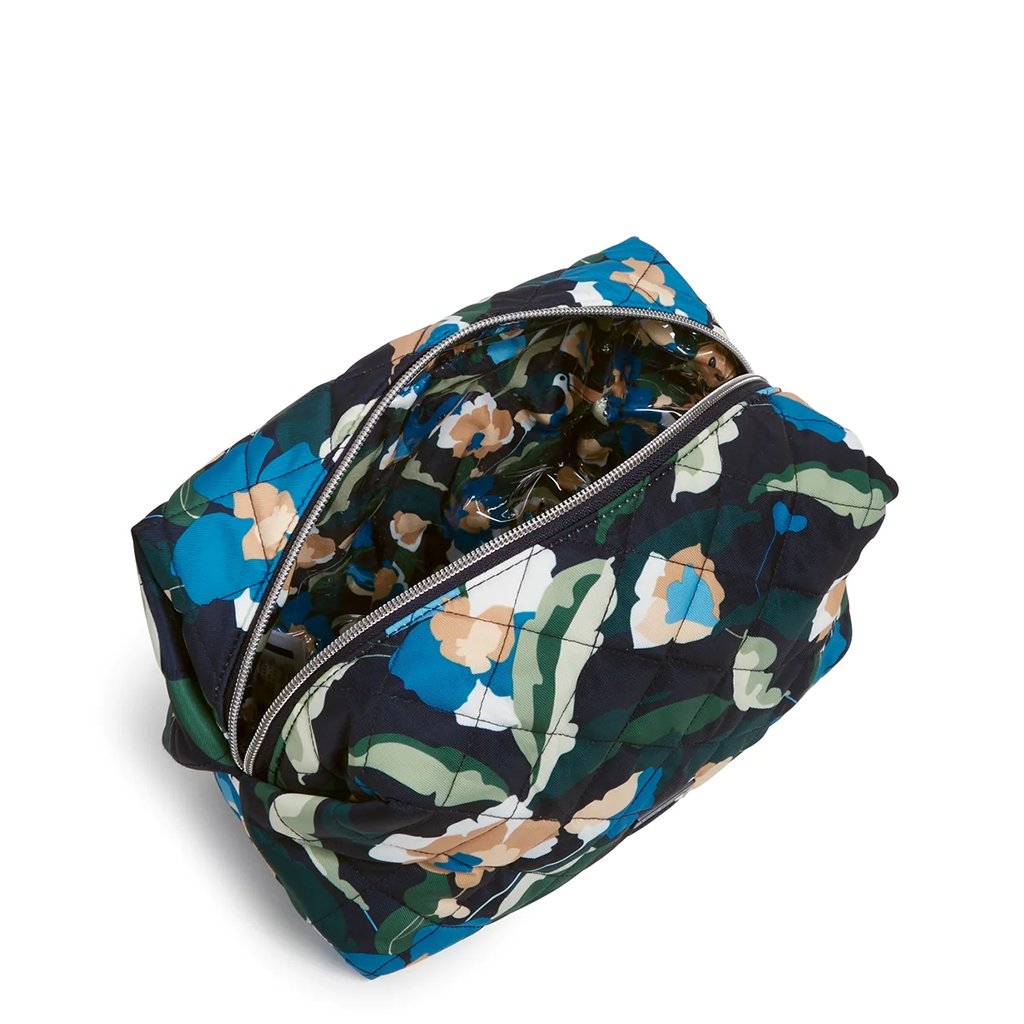 Vera Bradley  Large Cosmetic Bag in Immersed Blooms