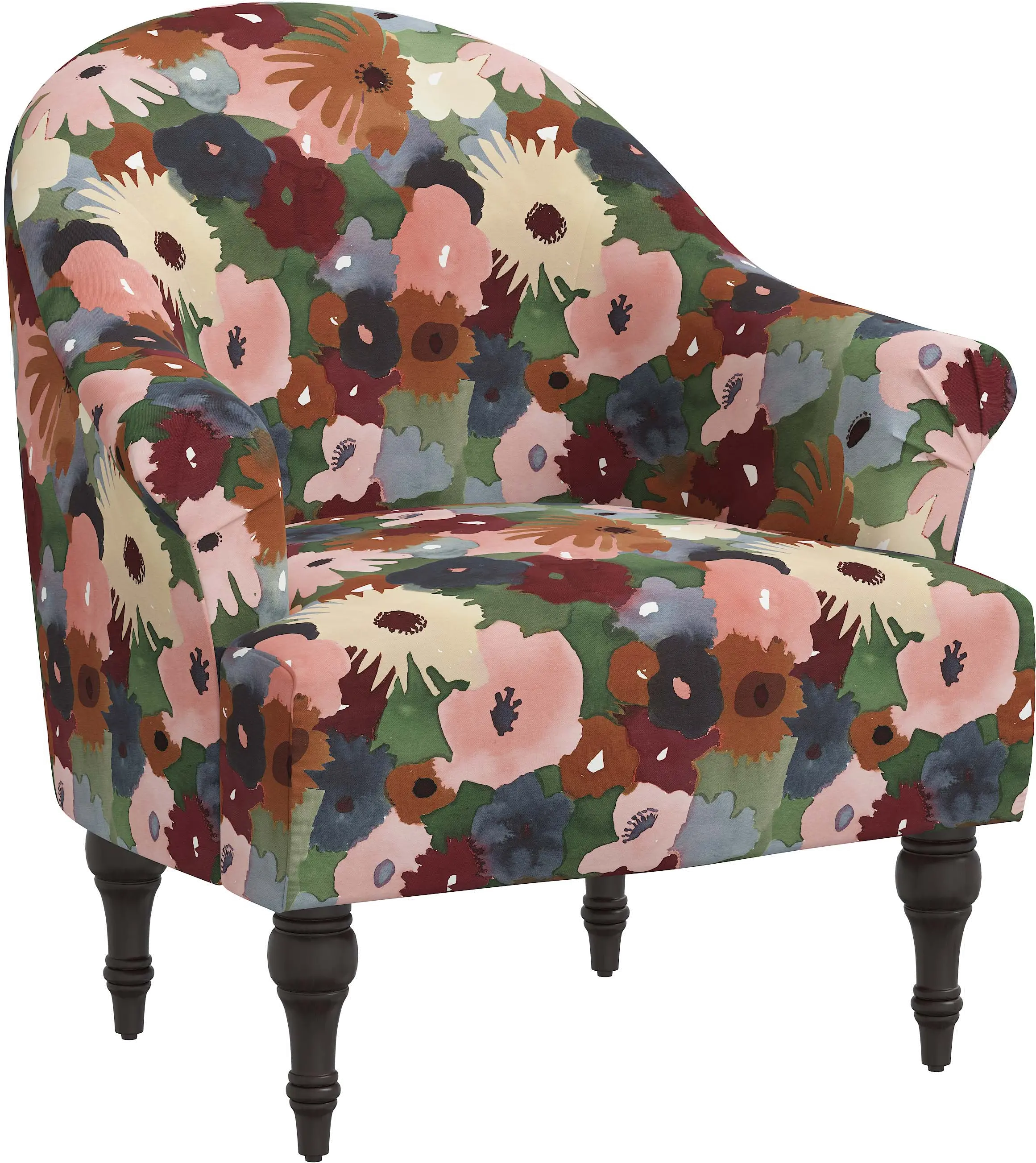 Lila Multicolor Floral Accent Chair - Skyline Furniture