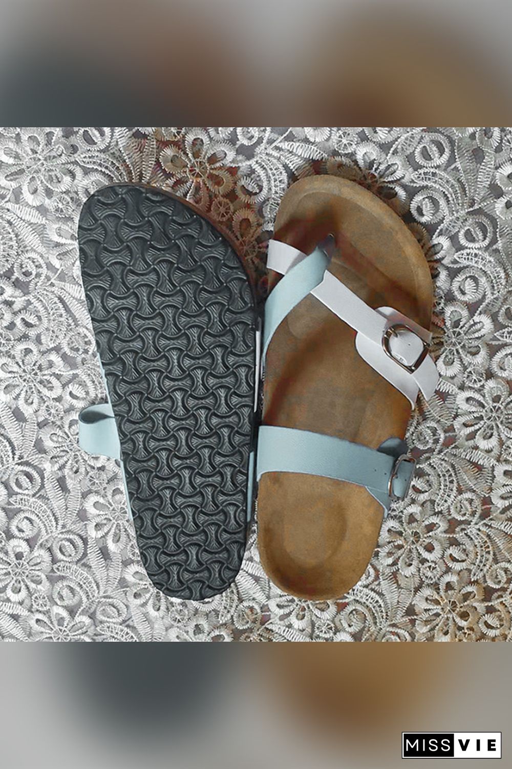 Beach Buckle Flat Sandal Wholesale