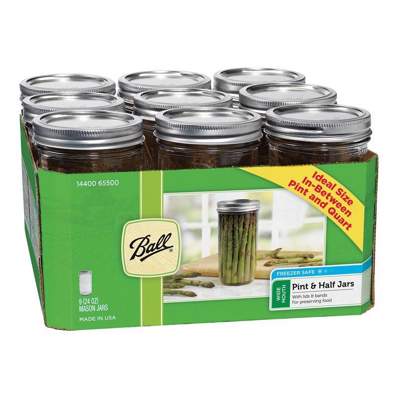 Ball Wide Mouth Canning Jar 24 oz 9 pk