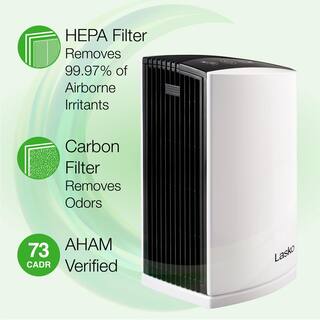 Lasko HEPA Filter Desktop Air Purifier with TotalProtect Filtration LP200