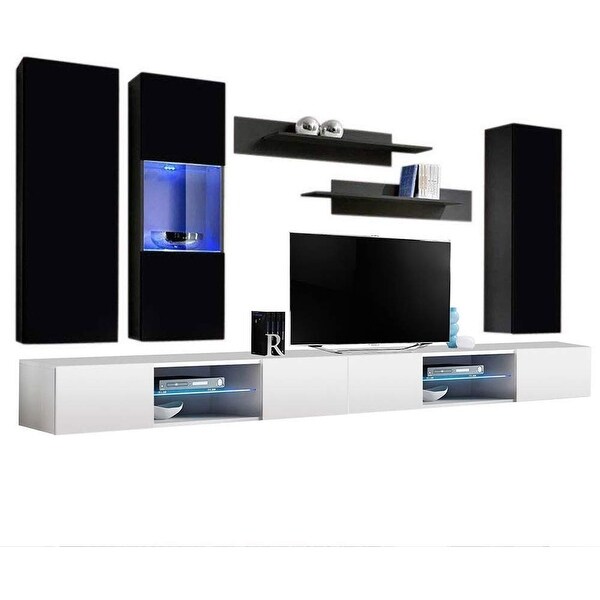 Fly EF5 33TV Wall Mounted Floating Modern Entertainment Center