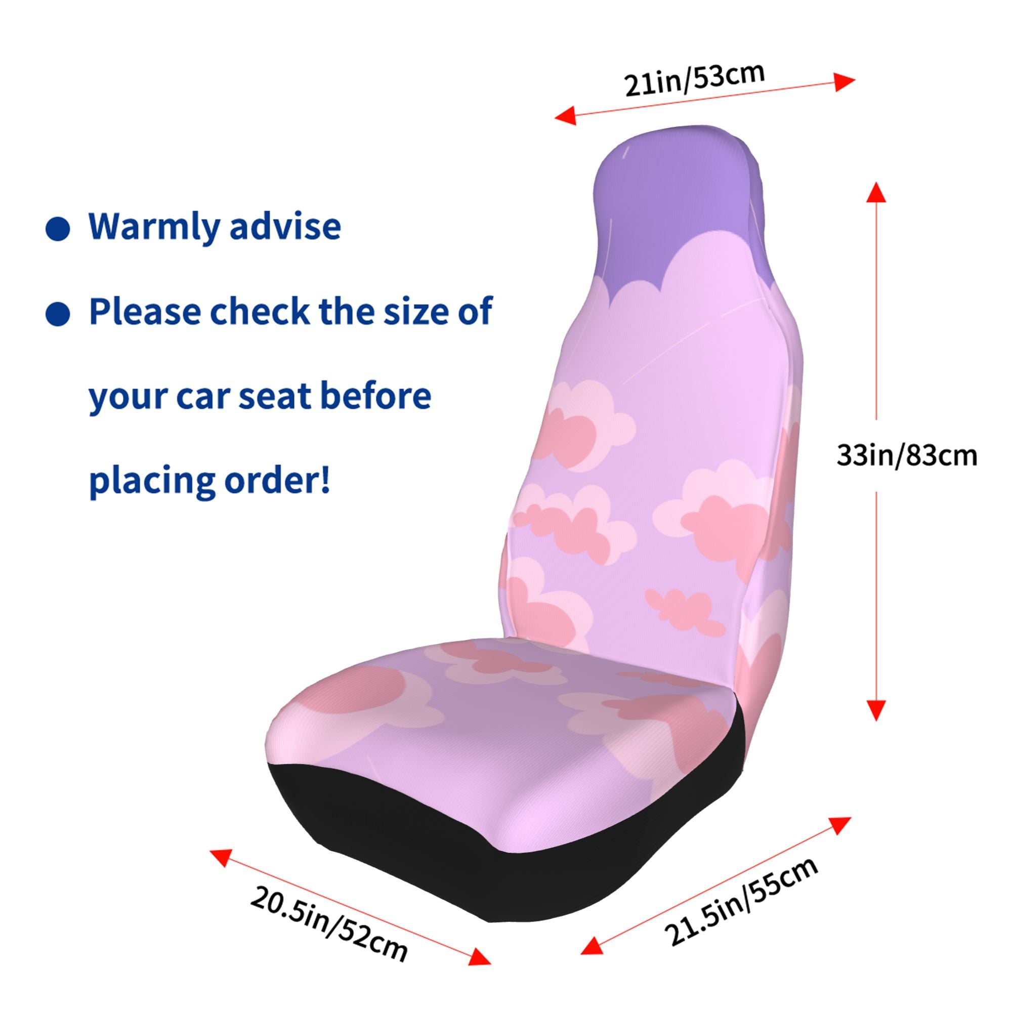 ZICANCN Car Seat Covers Front Seats Only，Sunset Cloud Art Automotive Seat Covers Protectors for Cars Trucks Suv 2 Pack