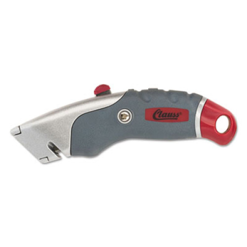 Clauss Titanium Auto-Retract Utility Knife， 2.3' Blade， 6