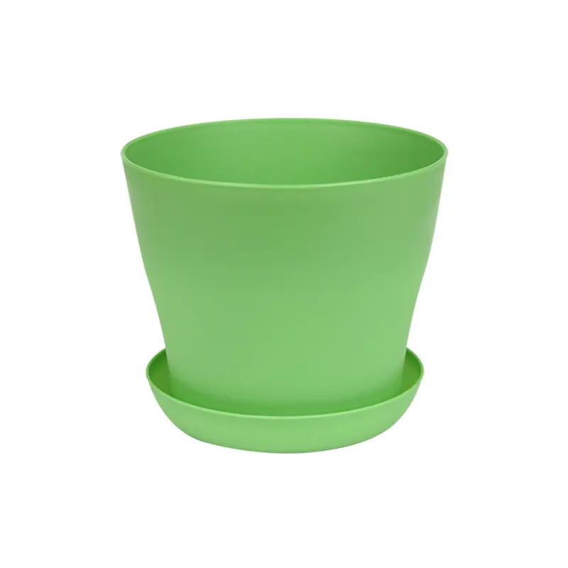 Plastic Round Polygonal Square Garden Supplies Cheap Small Flower Pot With Tray