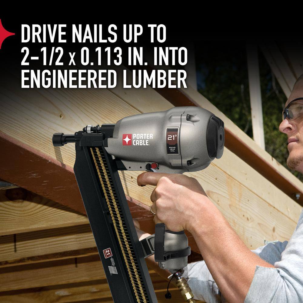 Porter-Cable 21-Degree 3-12 in. Full Round Framing Nailer FR350B