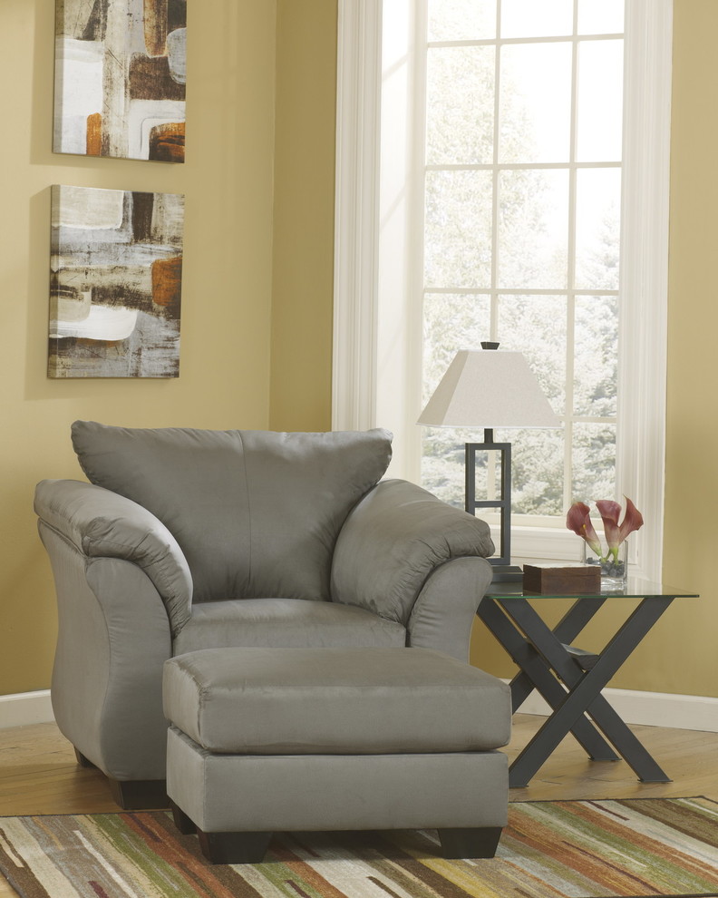 Darcy Chair in Cobblestone   Transitional   Armchairs And Accent Chairs   by Emma Mason  Houzz