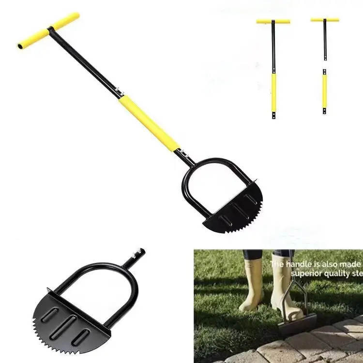 hot sale  Half Moon shape  Lawn Edging Spade Tool Step Edging Spade Hand Edging Spade Serrated Lawn Edger