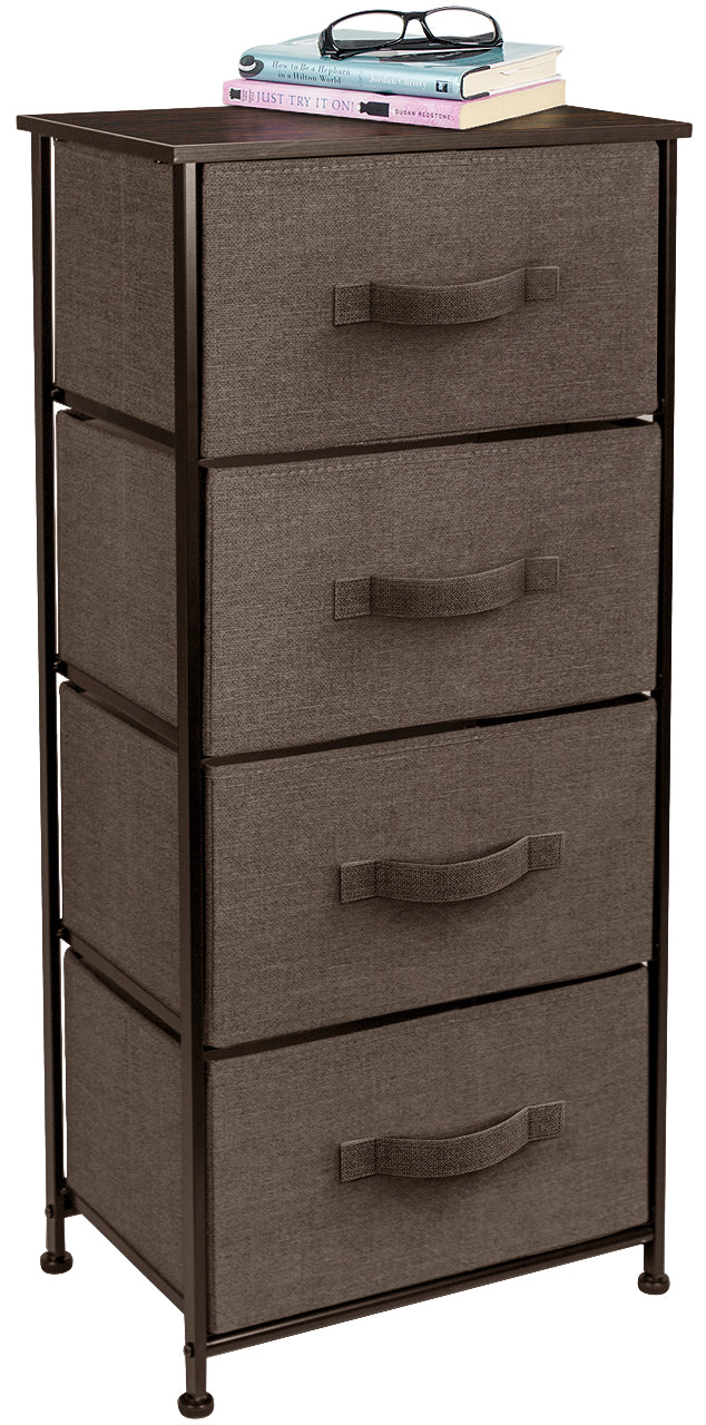 4 Drawers Chest Dresser - Brown